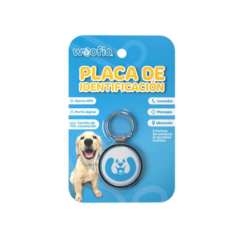 PLACA INTELIGENTE/IDENTIFICACIÓN WOOFIO PARA MASCOTA