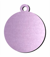 Placa para mascota - Círculo Morado Con Aro