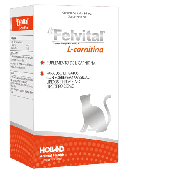 FELVITAL L-CARNITINA 80 ML PetPaw.mx FELVITAL L-CARNITINA 80 ML PetPaw.mx