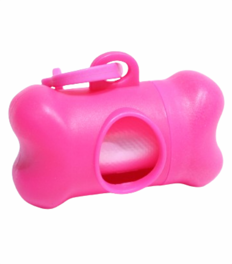 Portabolsas con forma de hueso para popó de perro (Bolsas para desechos de mascota)