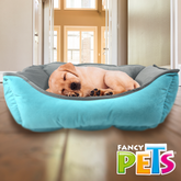 CAMA DOBLE VISTA OXFORD TURQUESA