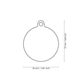 PLACA ROSA CIRCULO GRANDE