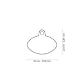 Placa para mascota - "Fútbol americano" Tamaño Medio