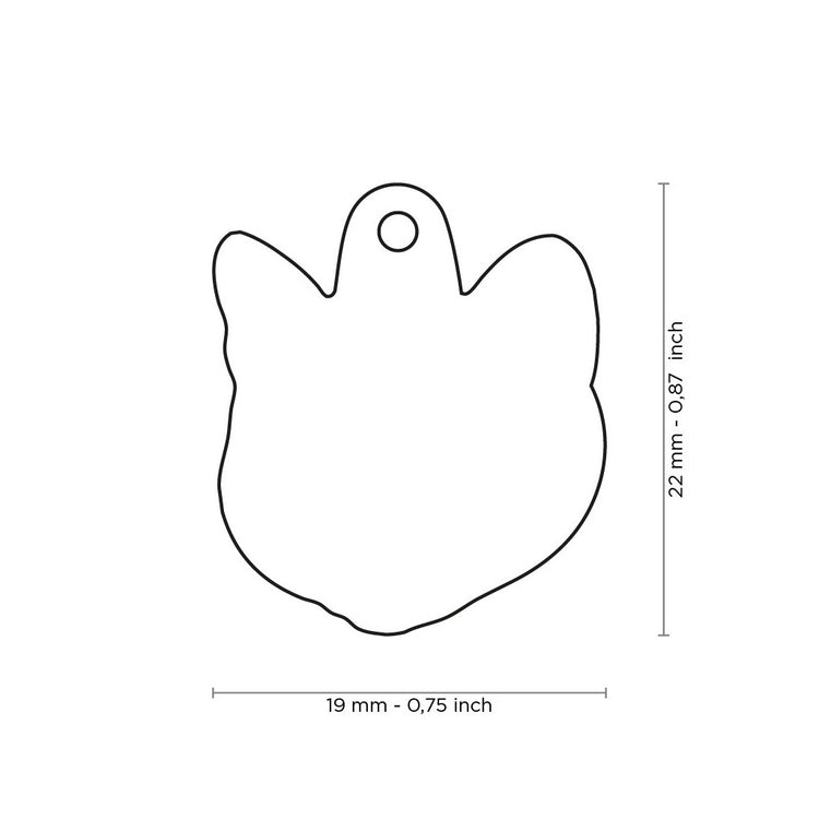 Placa para mascota - Place Gato Chartreux