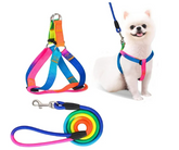 Juego de arnés y correa para perros Arnés para mascotas de nailon ajustable