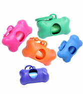Portabolsas con forma de hueso para popó de perro (Bolsas para desechos de mascota)