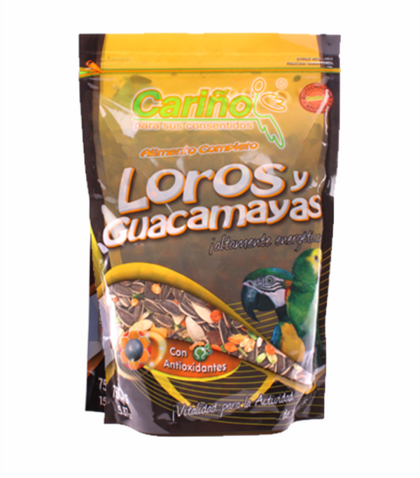 Alimento para Loros y Guacamayas marca Cariño