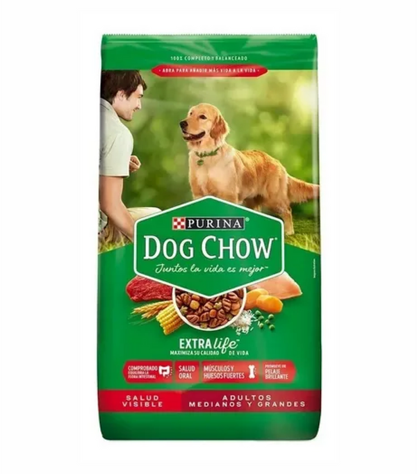 Dog Chow Adulto Raza Med. / Gde. 25 Kg.