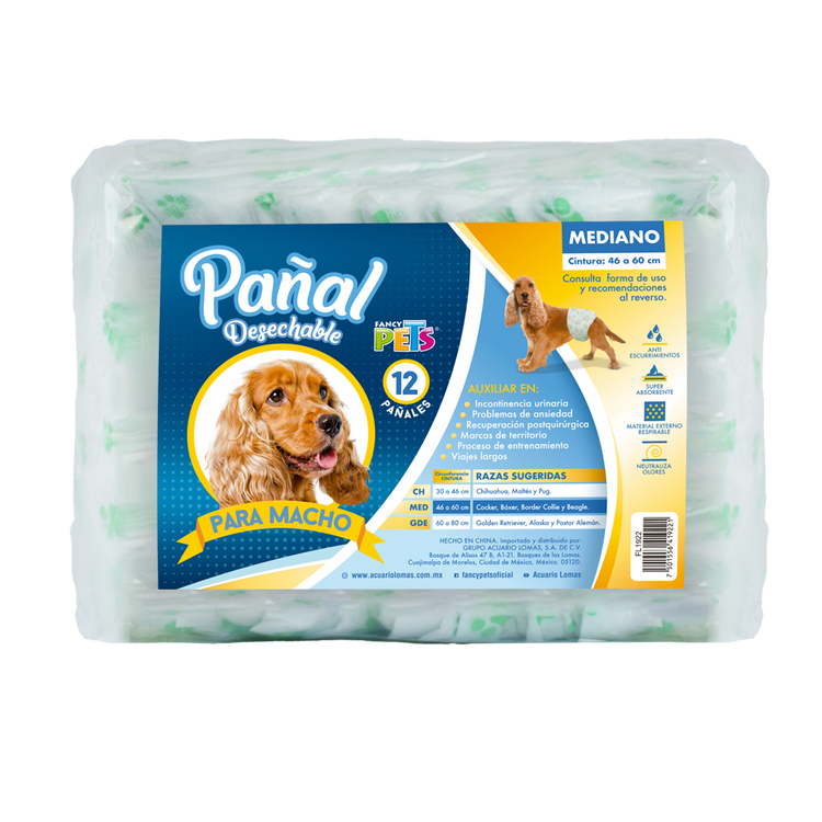 PAÑAL ESPECIAL P/ MACHO