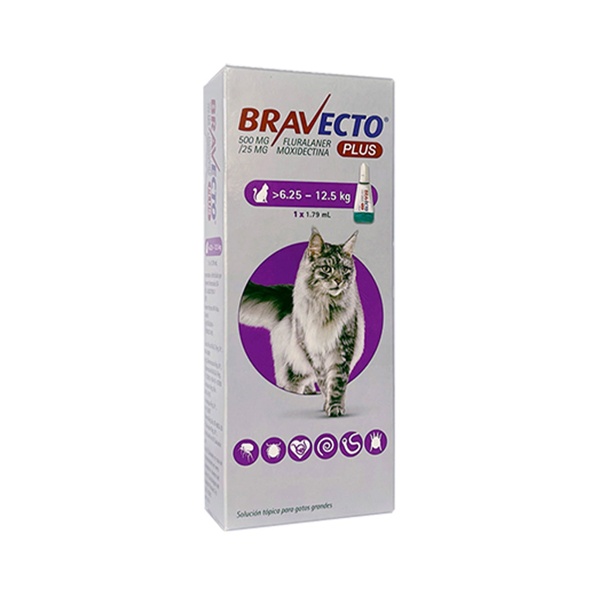 BRAVECTO PLUS GATO 6.25 A 12.5 KG