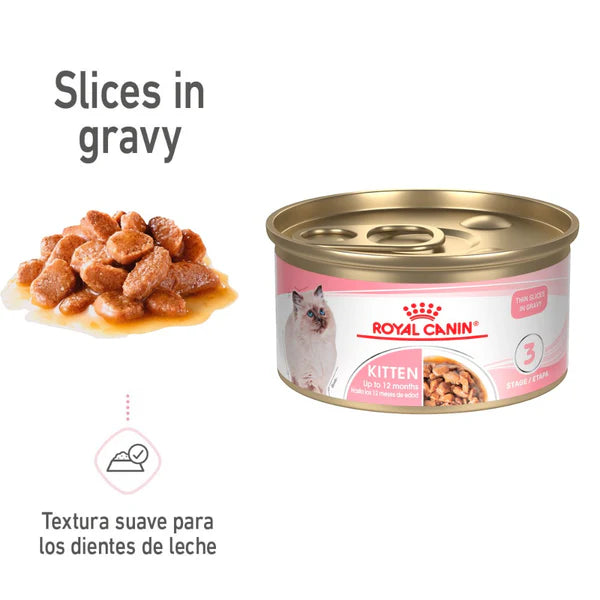 Lata  Kitten Thin Slices in Gravy 85 gr