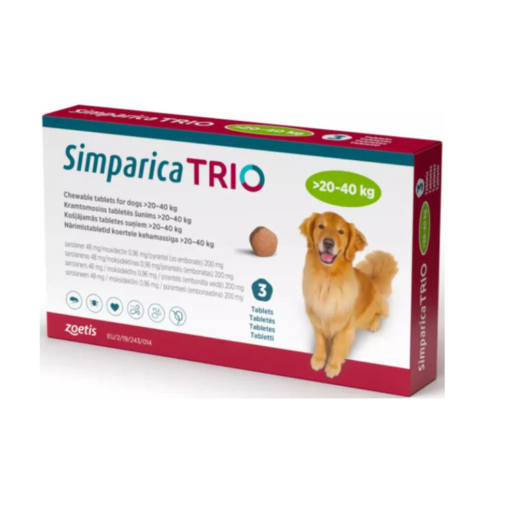 SIMPARICA TRIO C/ 3 TABLETAS