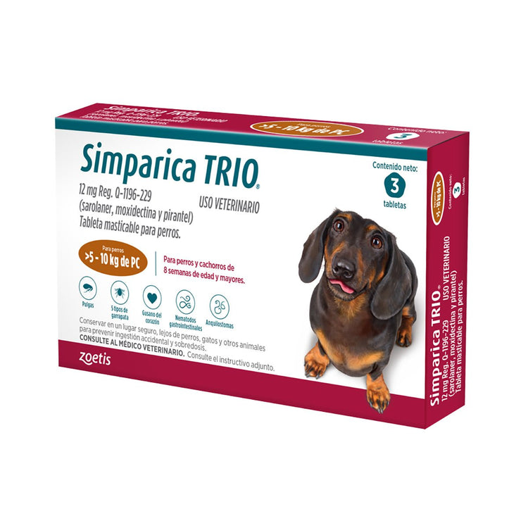 SIMPARICA TRIO C/ 3 TABLETAS
