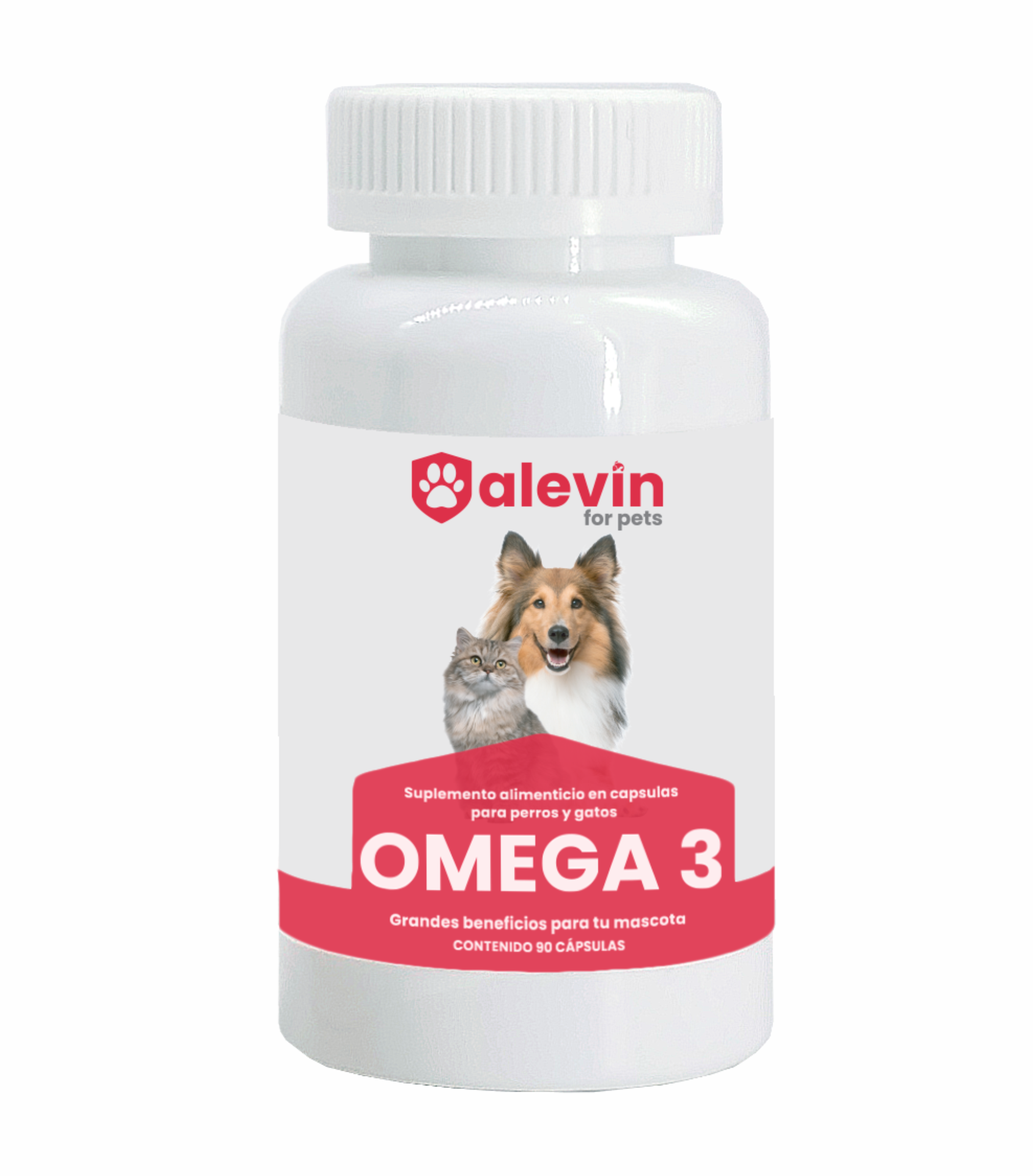 Suplemento Alimenticio Para Pperro y Gato Alevín Omega 3 de 250 mg c/90 cap.