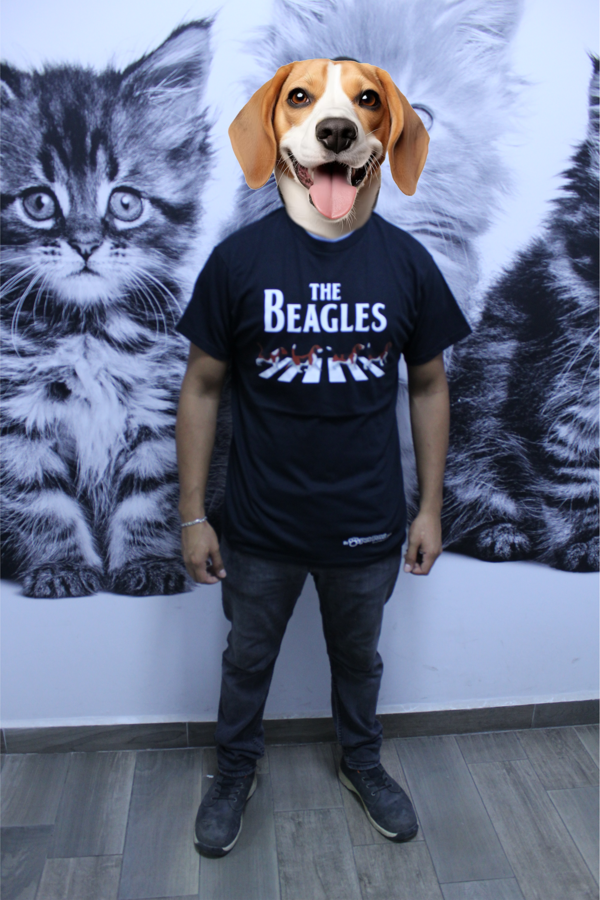 Camiseta Rock - The Beagles (The Beatles) - By Pet Paw Collection