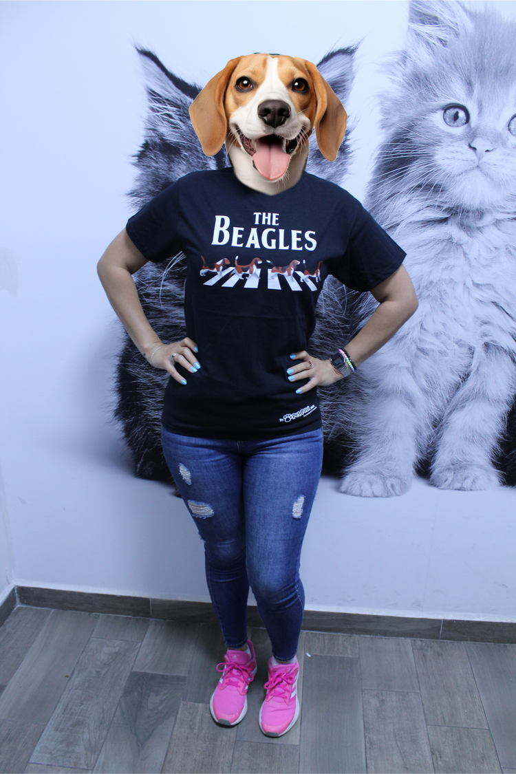 Camiseta / Playera Rock - The Beagles (The Beatles) - By Pet Paw Collection