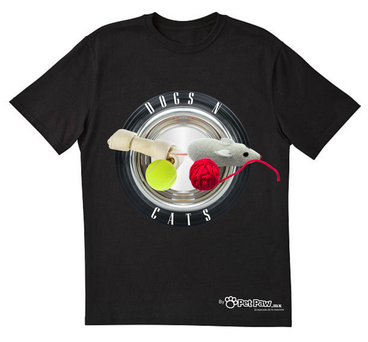 Camiseta / Playera Rock - Dogs N' Cats (Guns N' Roses) - By Pet Paw Collection