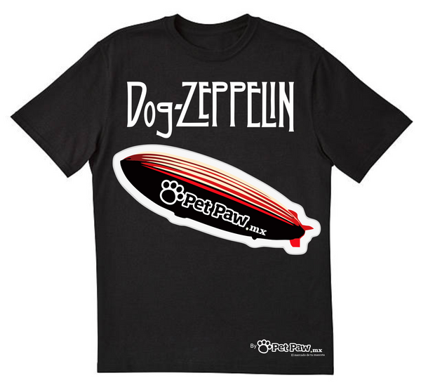 Camiseta / Playera Rock - Dog Zeppelin (Led Zeppelin) - By Pet Paw Collection