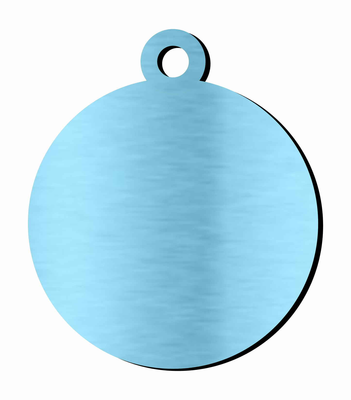 Placa para mascota - Círculo Celeste Con Aro