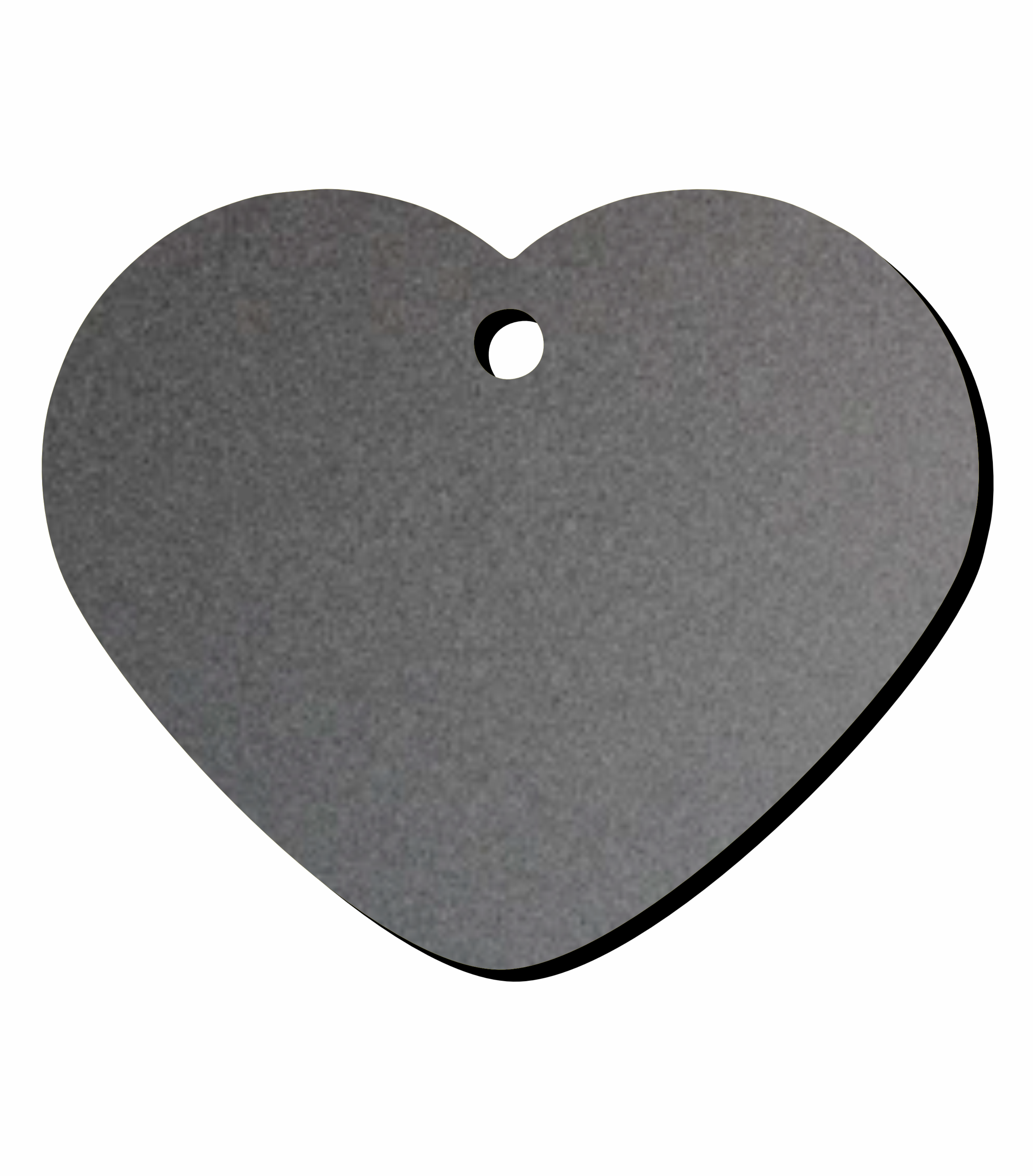 Placa para mascota - Corazón Gris