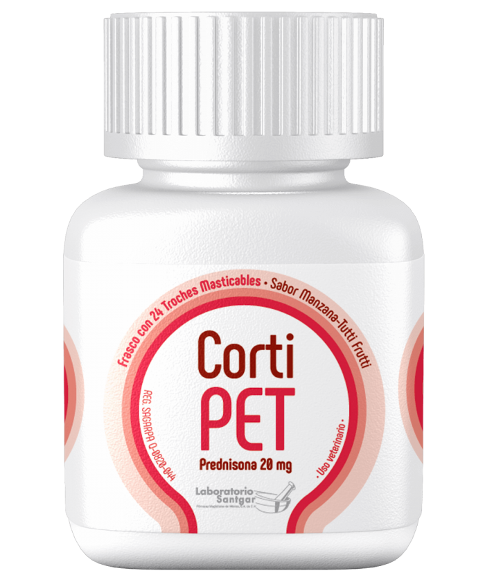 CORTIPET 20 MG MANZANA-TUTTI FRUTTI