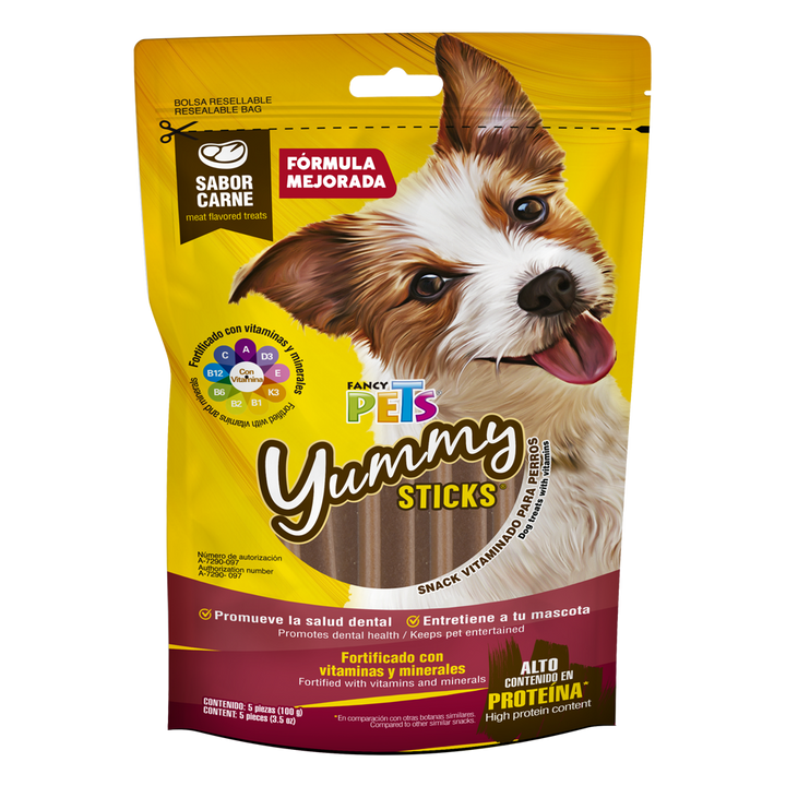 YUMMY STICKS CARNE 5 PZ