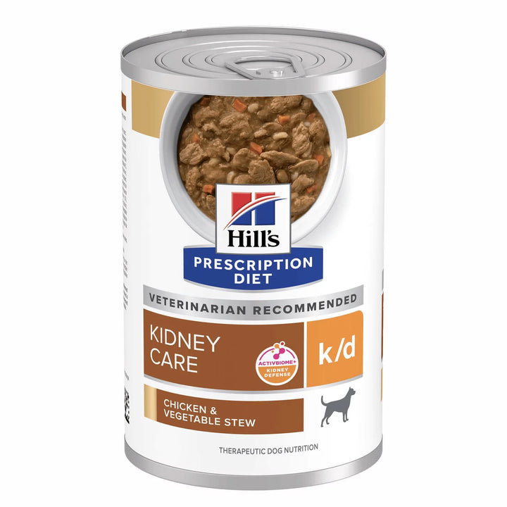 LATA K/D CANINE KIDNEY CARE RENAL HILLS POLLO Y VEGETALES 370 GRS
