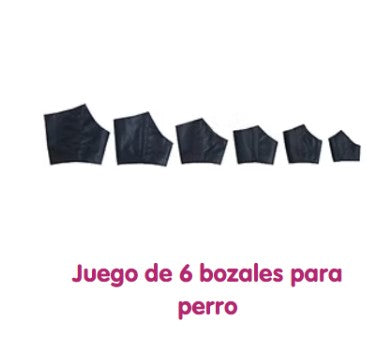 JUEGO DE BOZALES 6 PZS (VARIOS TAMAÑOS)