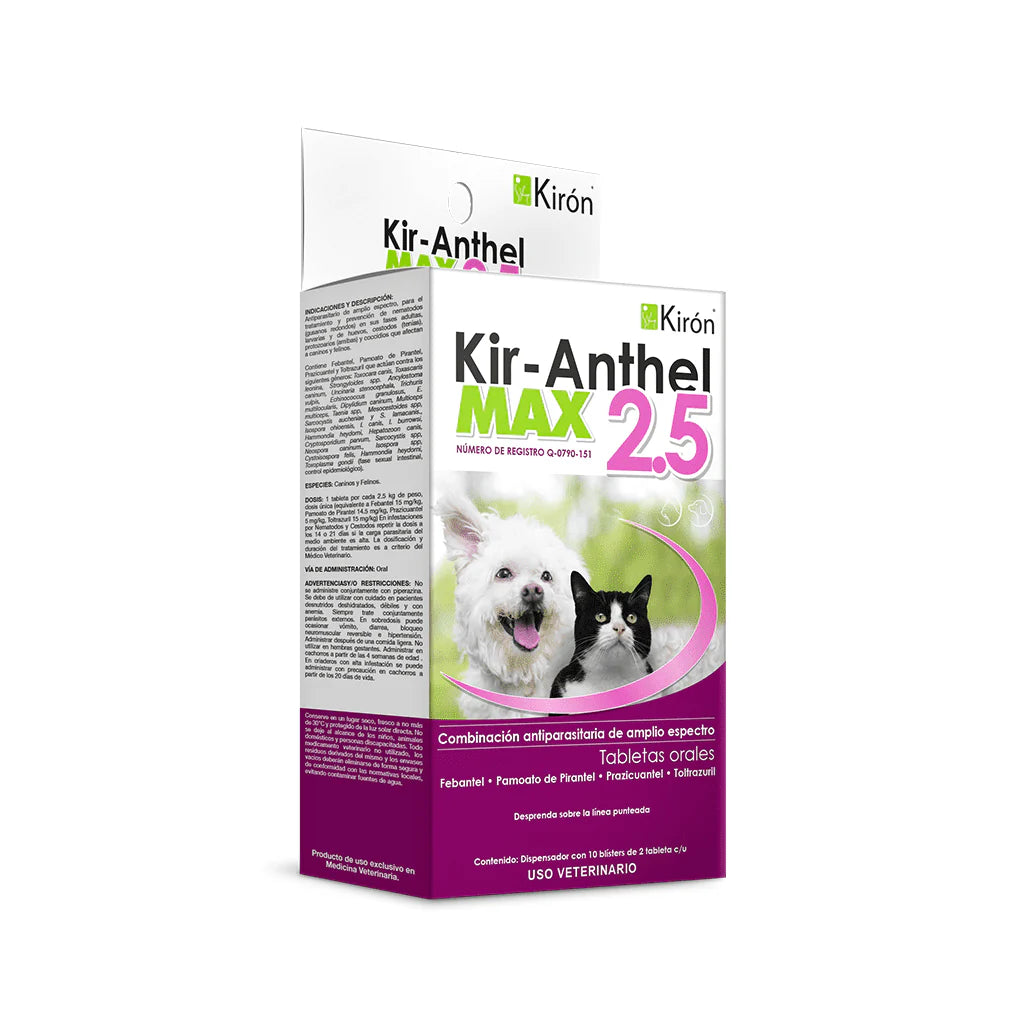 KIRANTHEL MAX 2.5MG C/20 TABS