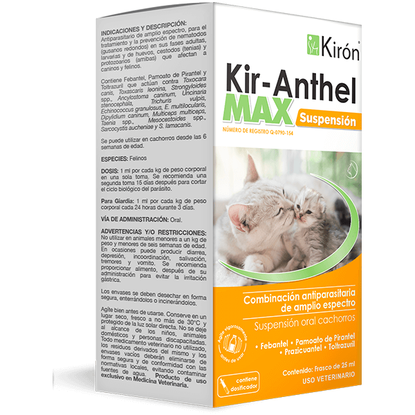 KIRANTHEL MAX SUSPENSIÓN GATO 25 ML