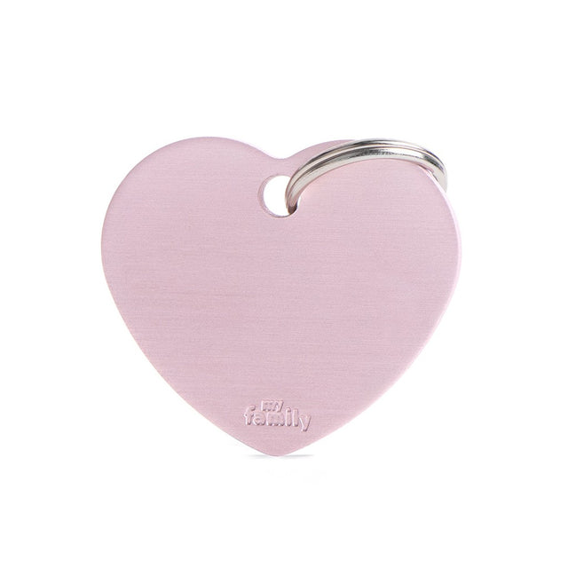PLACA CORAZON ROSA GRANDE