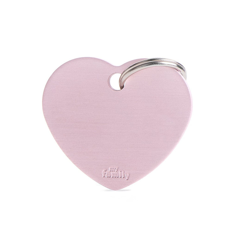 PLACA CORAZON ROSA GRANDE