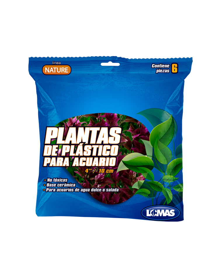 Planta de plástico para acuario