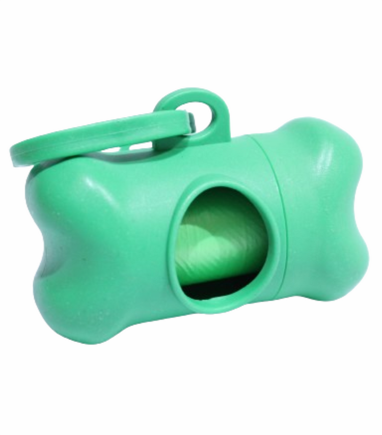 Portabolsas con forma de hueso para popó de perro (Bolsas para desechos de mascota)