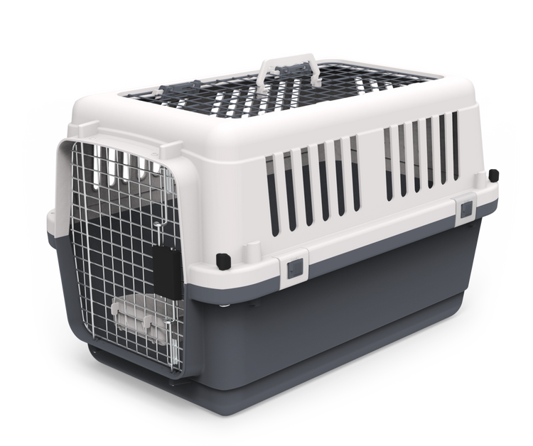 TRANSPORTADORA KENNEL CHICA DOBLE PUERTA PARA MASCOTA