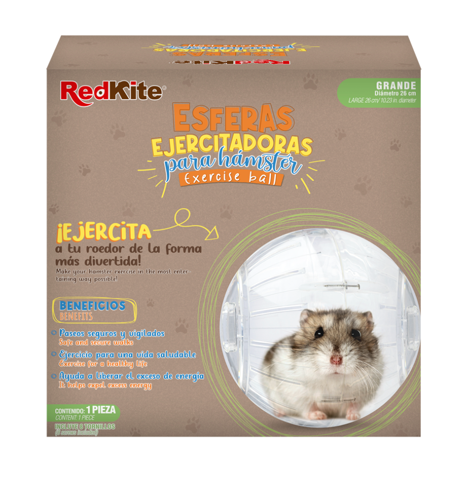 ESFERA GDE TRANSPARENTE P/HAMSTER