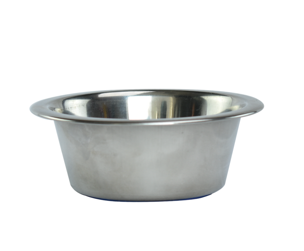 PLATO DE ACERO CON BASE ANTIDERRAPANTE 32 OZ (907 GRS)