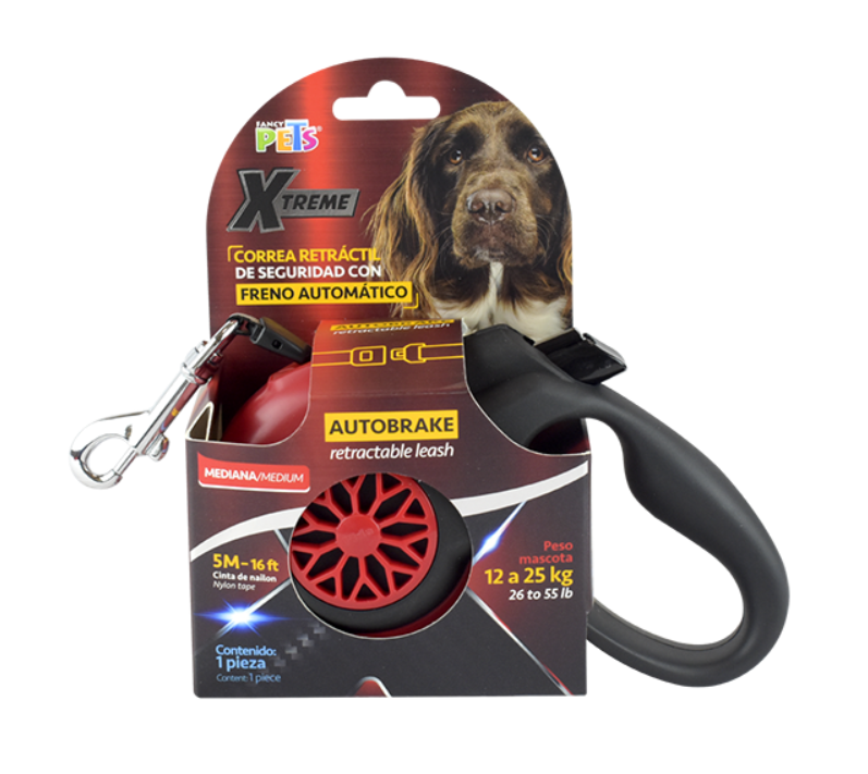 CORREA RETRACTIL MED C/AUTOBRAKE XTREME (5 M / 12-25 KGS)