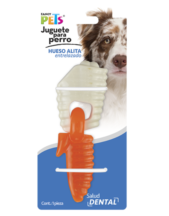 JUGUETE DENTAL HUESO/ALITA ENTRELAZADO