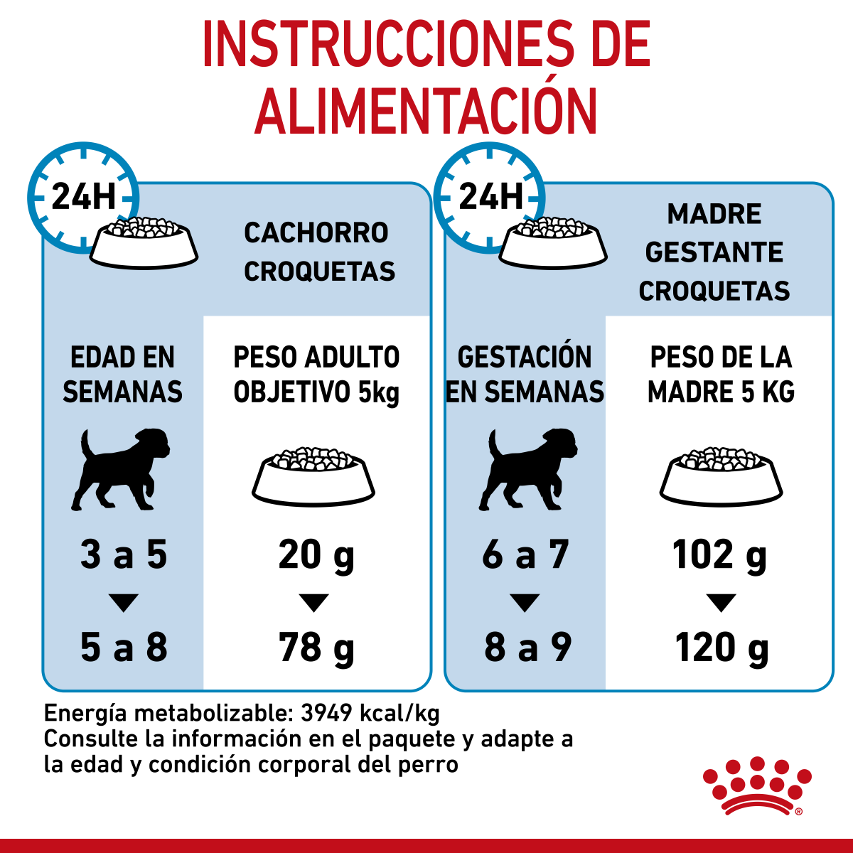 Starter Mother and Baby Dog Small 1.4 Kg. Profesional
