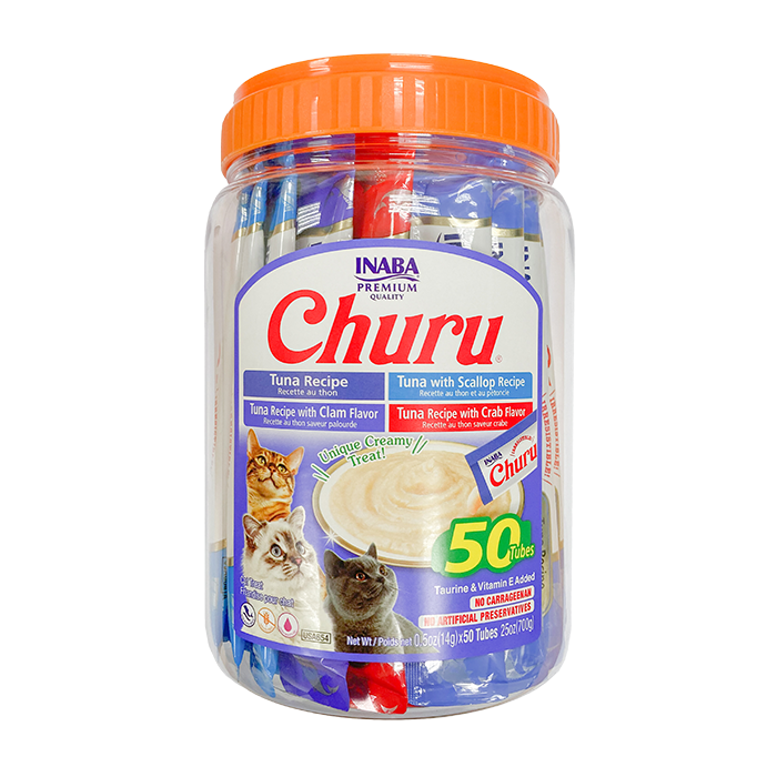 CHURU VARIEDAD DE MARISCOS BOTE C/50 PIEZAS