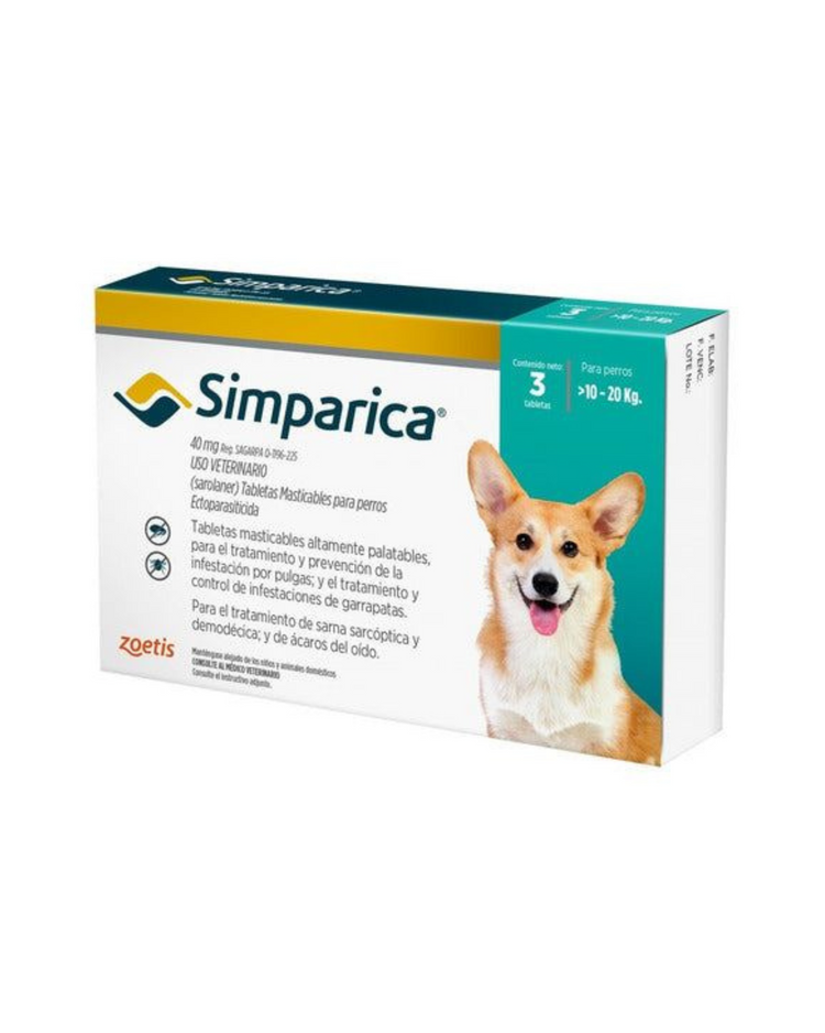 SIMPARICA C/3 TABLETAS