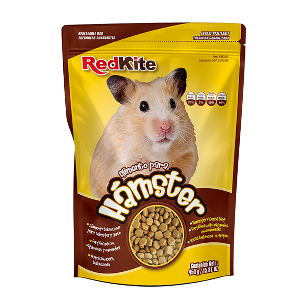 ALIMENTO P/ HAMSTER 450 GRS