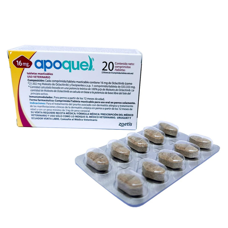 APOQUEL 16 MG C/ 20 MASTICABLES