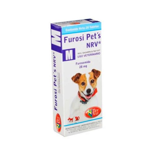 FUROSI PETS M 28MG CON 20 TABLETAS
