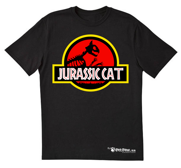 Camiseta - Jurassic Cat (Jurassic Park) - By Pet Paw Collection