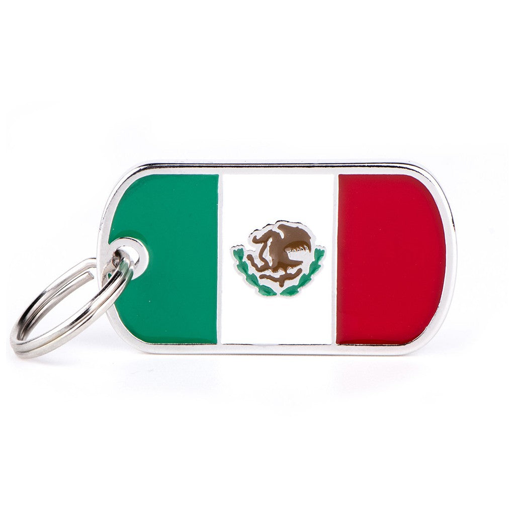 Placa para mascota -  Bandera México