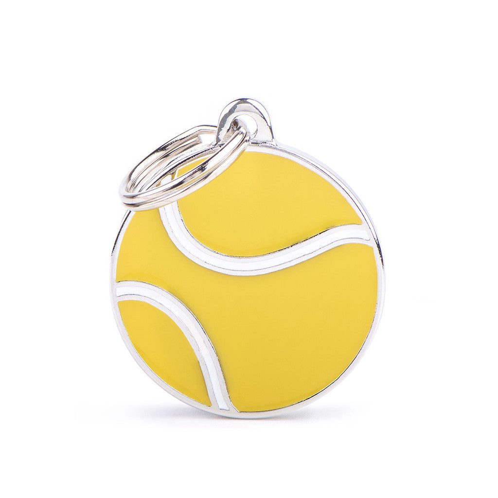 Placa para mascota -  Círculo Grande pelota de "Tennis"