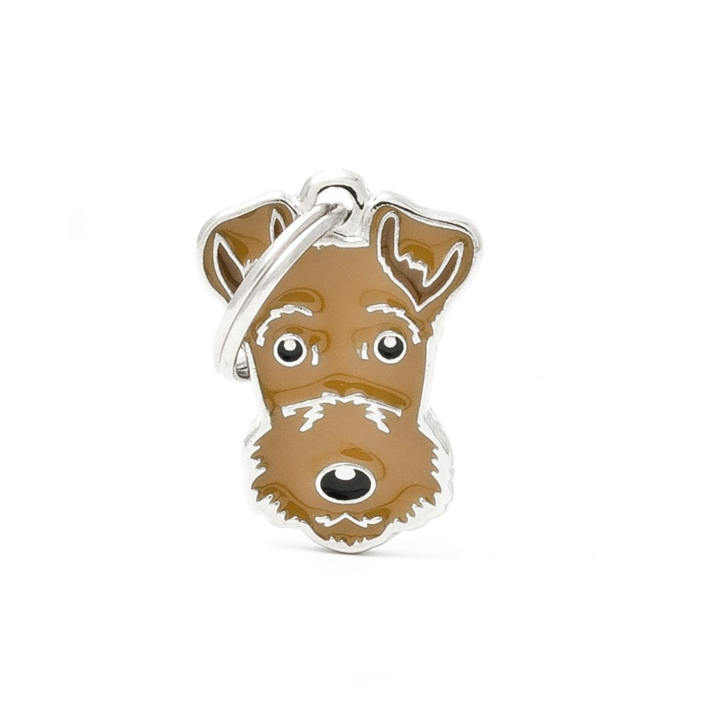 Placa para mascota - Perro Airedale Terrier