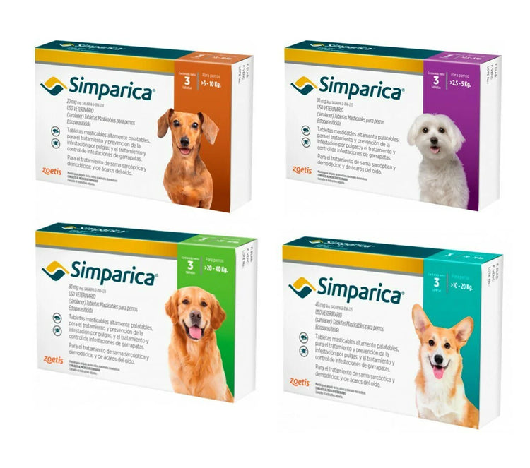 SIMPARICA C/3 TABLETAS